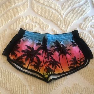 Girl’s Palm Tree Swim Shorts by Castaways